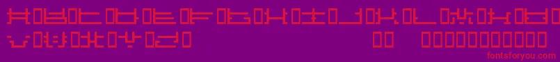 Influcts Font – Red Fonts on Purple Background