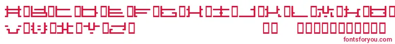 Influcts Font – Red Fonts on White Background