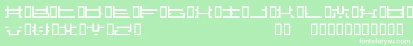 Influcts Font – White Fonts on Green Background