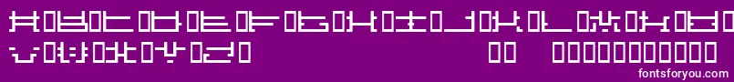 Influcts Font – White Fonts on Purple Background