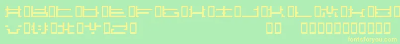 Influcts Font – Yellow Fonts on Green Background