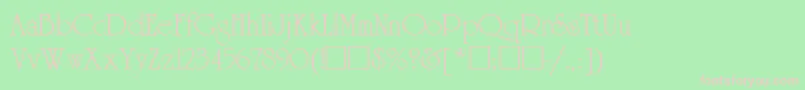 ReverenceNormal Font – Pink Fonts on Green Background