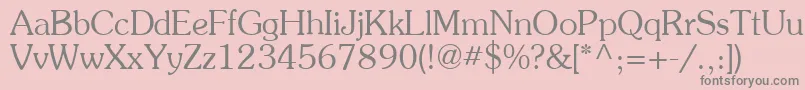 Agpresquire Font – Gray Fonts on Pink Background