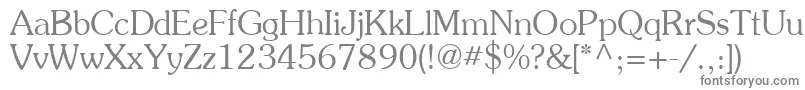 Agpresquire-fontti – harmaat kirjasimet valkoisella taustalla