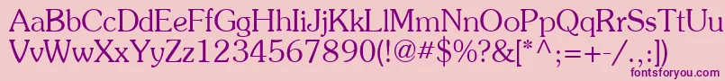 Agpresquire Font – Purple Fonts on Pink Background