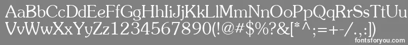 Agpresquire Font – White Fonts on Gray Background
