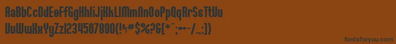 Шрифт SfWillametteBold – чёрные шрифты на коричневом фоне