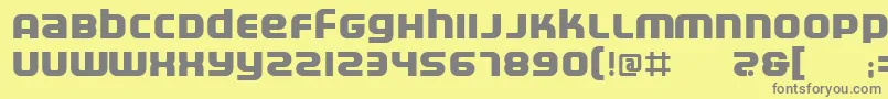 fuente ElectrofiedBold – Fuentes Grises Sobre Fondo Amarillo
