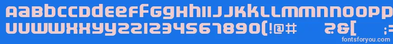 Шрифт ElectrofiedBold – розовые шрифты на синем фоне