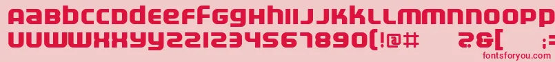 ElectrofiedBold Font – Red Fonts on Pink Background