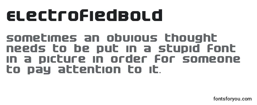 Шрифт ElectrofiedBold