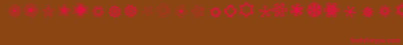 Ladoodles4 Font – Red Fonts on Brown Background