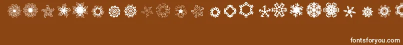 Ladoodles4 Font – White Fonts on Brown Background