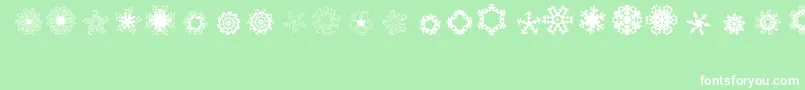 Ladoodles4 Font – White Fonts on Green Background