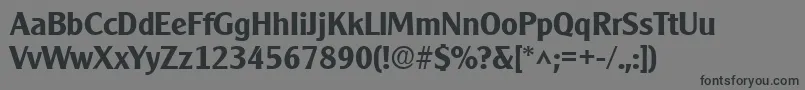 ClearlyGothicBold Font – Black Fonts on Gray Background