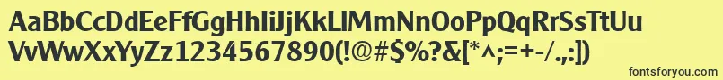 Weitere Informationen zur ClearlyGothicBold-Schriftart ClearlyGothicBold-Schriftart – Schwarze Schriften auf gelbem Hintergrund