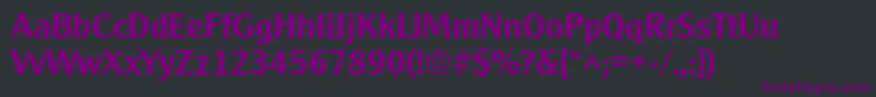 Шрифт ClearlyGothicBold – фиолетовые шрифты на чёрном фоне
