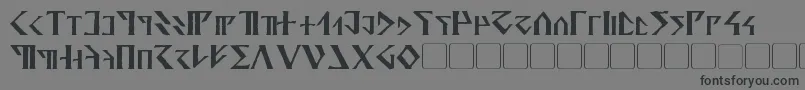 Davek Font – Black Fonts on Gray Background