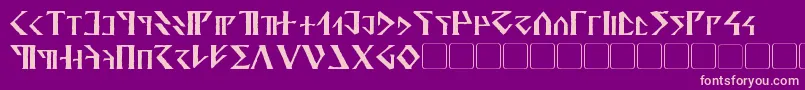 Davek Font – Pink Fonts on Purple Background