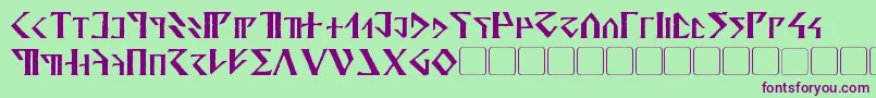 Davek Font – Purple Fonts on Green Background