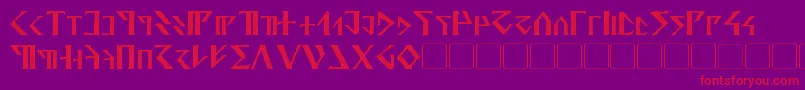 Davek Font – Red Fonts on Purple Background