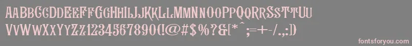 SeminariaNormal Font – Pink Fonts on Gray Background