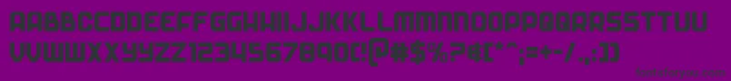 Soldiercond Font – Black Fonts on Purple Background