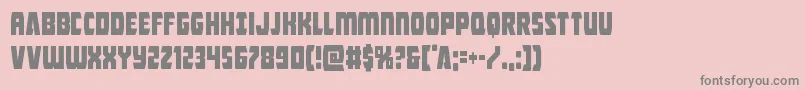 Intergalacticcond Font – Gray Fonts on Pink Background