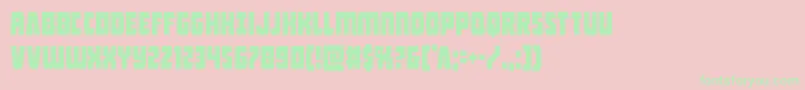 Intergalacticcond Font – Green Fonts on Pink Background