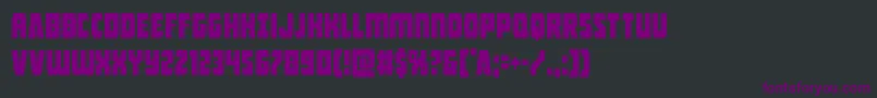 Intergalacticcond Font – Purple Fonts on Black Background