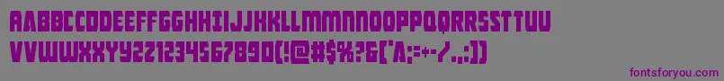 Intergalacticcond Font – Purple Fonts on Gray Background