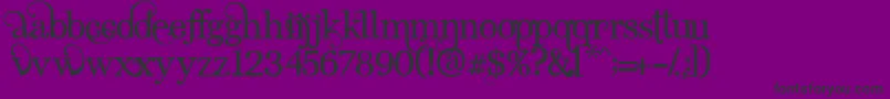 AngelicSerif Font – Black Fonts on Purple Background