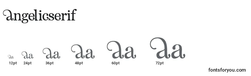 AngelicSerif Font Sizes