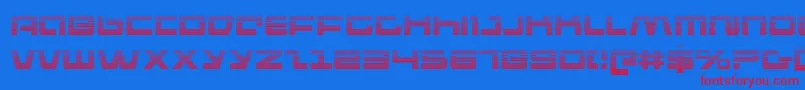 PulseRifleGradient Font – Red Fonts on Blue Background