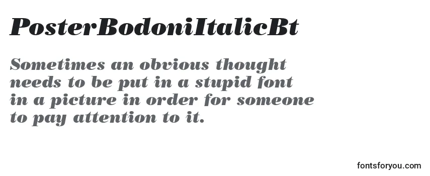 PosterBodoniItalicBt-fontti
