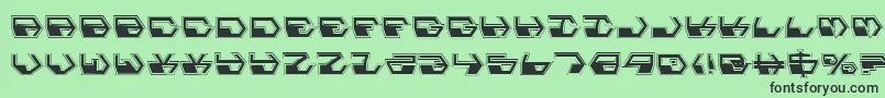 Deranianp Font – Black Fonts on Green Background