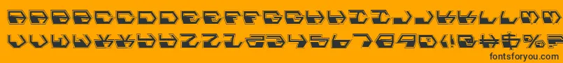 Deranianp Font – Black Fonts on Orange Background