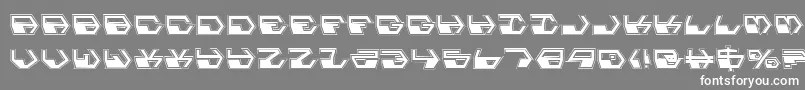 Deranianp Font – White Fonts on Gray Background