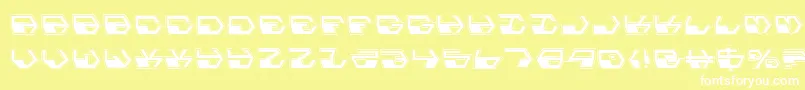 Deranianp Font – White Fonts on Yellow Background