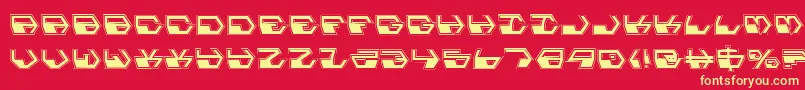 Deranianp Font – Yellow Fonts on Red Background