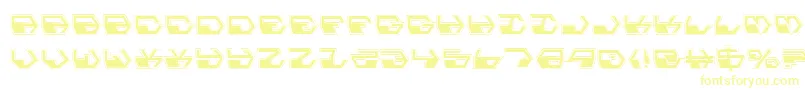 Deranianp Font – Yellow Fonts on White Background