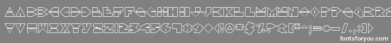 DiscoDorkOutline Font – White Fonts on Gray Background