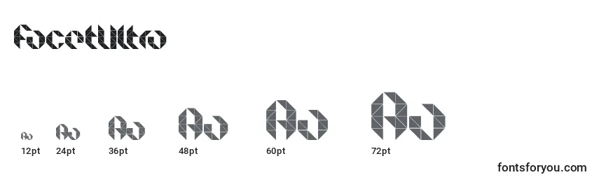 FacetUltra Font Sizes