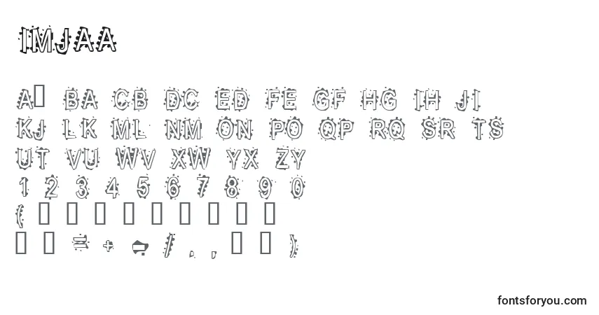 Fuente Inkbb - alfabeto, números, caracteres especiales