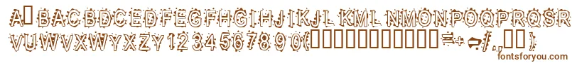 Inkbb Font – Brown Fonts on White Background