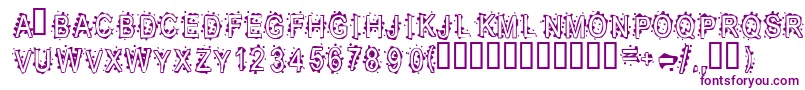 Inkbb Font – Purple Fonts on White Background