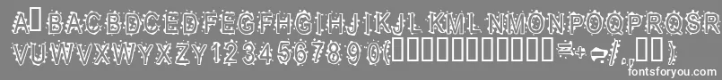 Inkbb Font – White Fonts on Gray Background