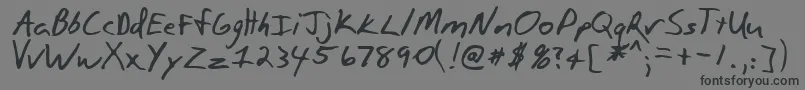 PaulsonRegular Font – Black Fonts on Gray Background