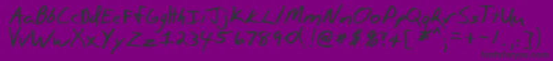 PaulsonRegular Font – Black Fonts on Purple Background