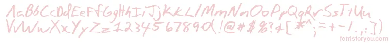 PaulsonRegular Font – Pink Fonts on White Background